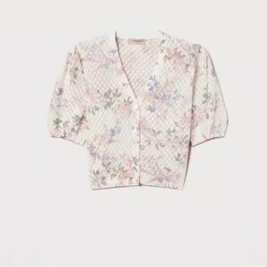 Twin-Set Pastel Floral Knit Sweater